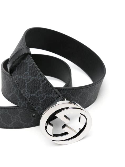 Gucci Gg Supreme Canvas Belt Black Editorialist