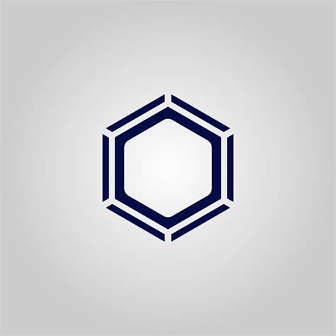 hexagon logo vector 20202345 Vector Art at Vecteezy