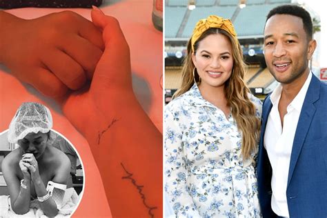 Chrissy Teigen reveals new tattoo of late son Jack's name four weeks after she and husband John ...