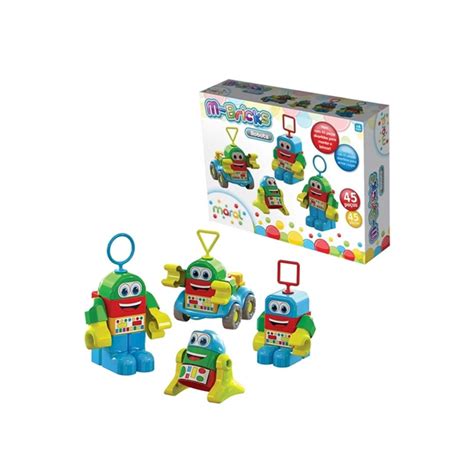 Brinquedo Educativo m Bricks Robozinho Didático Maral 4132 em Promoção