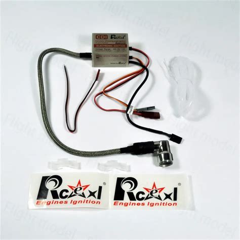 Rcexl Single Ignition CDI For NGK CM6 10mm Spark Plug 90 Degree DA DLE