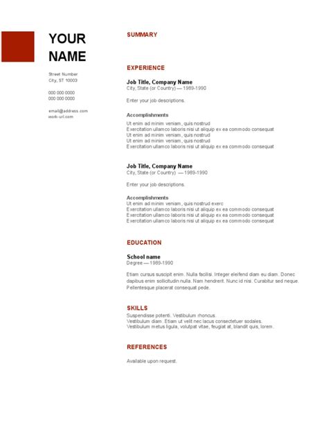 Your Name Job Title Company Name Pdf