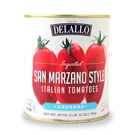 Delallo San Marzano Style Crushed Tomatoes 28 Ozpack Of 3