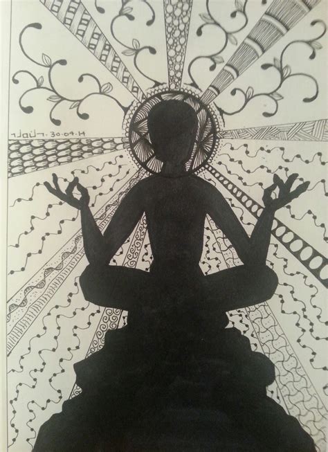 Meditating Drawing at GetDrawings | Free download