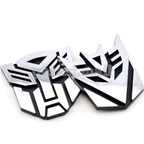 Sticker Emblem Badge Transformers Autobot Decepticon Embossed D