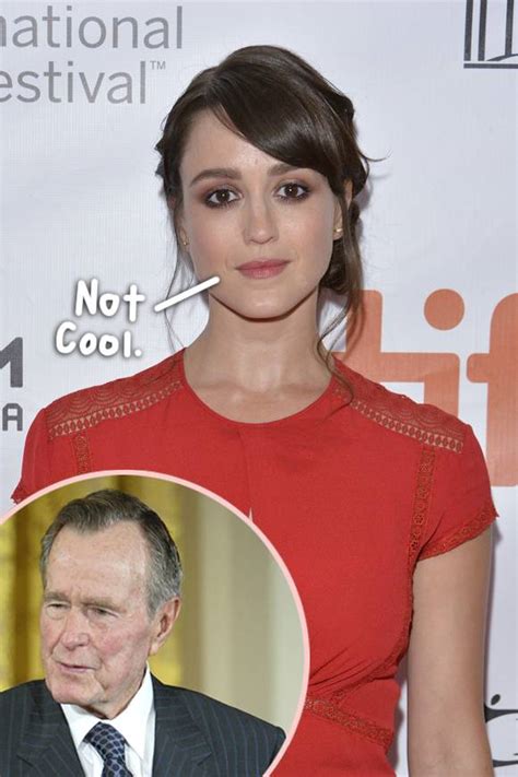 Former President George Hw Bush Apologizes To Actress Heather Lind