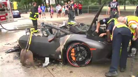 Video Shows Lamborghini Split In Half After Crash