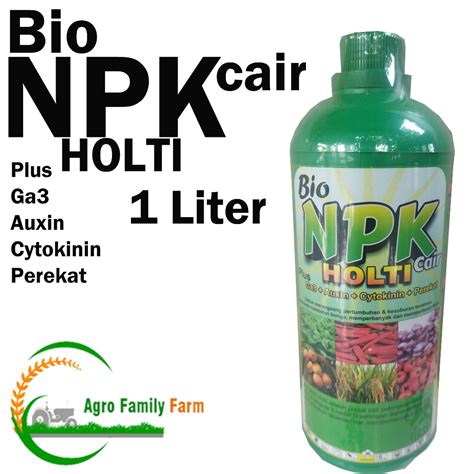 Jual Pupuk Bio Npk Holti Cair Plus Ga Auxin Cytokinin Perekat Liter