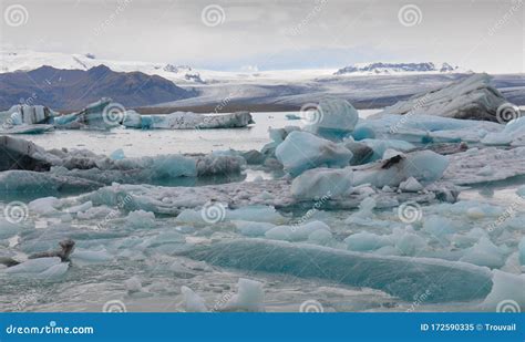 Geleira Derretida Na Isl Ndia Imagem De Stock Imagem De Neve