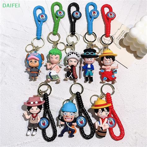 Daif One Piece Keychains Anime Monkey D Luffy Tony Chopper Roronoa