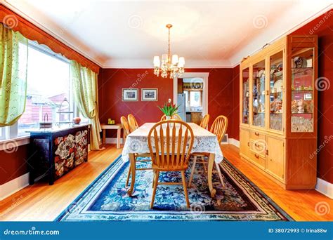 Elegant Bright Color Dining Room Stock Image Image Of Architect