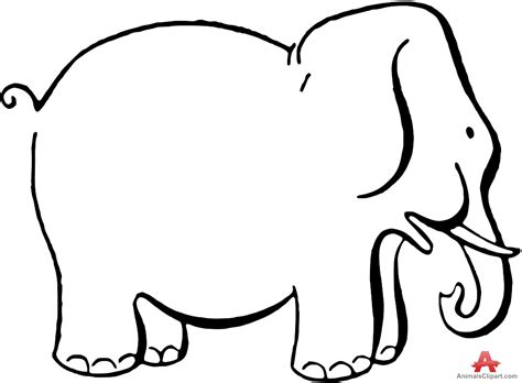 Elephant Outline | Free download on ClipArtMag