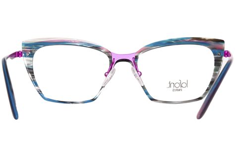 Lafont Jeanne 3141 Eyeglasses Womens Bluepink Full Rim Cat Eye 52 17 134