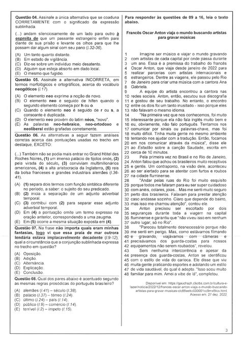 Prova Agente Administrativo Ii Prefeitura De Gravata Provas