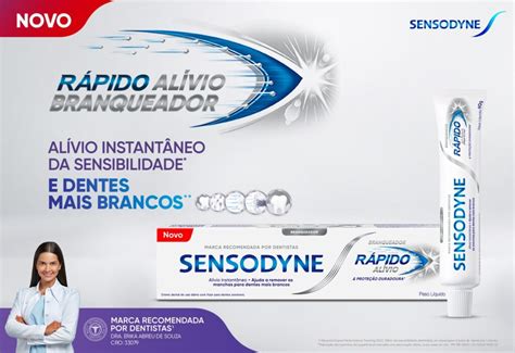 Sensodyne une combate à sensibilidade e branqueamento dos dentes