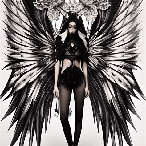 Dark Sad Fallen Angel with White Wings Releasing White Dove · Creative ...