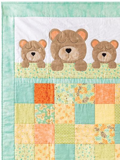 Make A Perfect Gift For A Newborn Baby Sweet Dreams Baby Bear Quilt Pattern