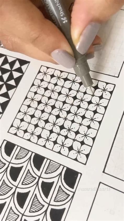 Drawing Tutorials Doodle Patterns Zentangle Patterns Mandala Patterns