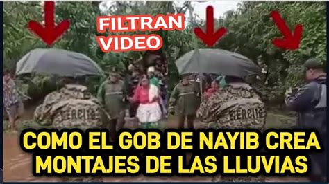 Escandalo Asi El Gob De Nayib Bukele Hace Montajes En Plena Lluvia