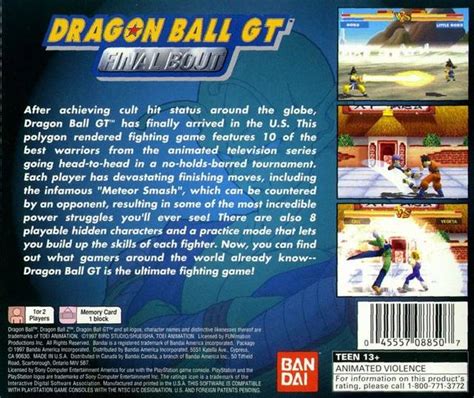 Dragon Ball Gt Final Bout Box Shot For Playstation Gamefaqs