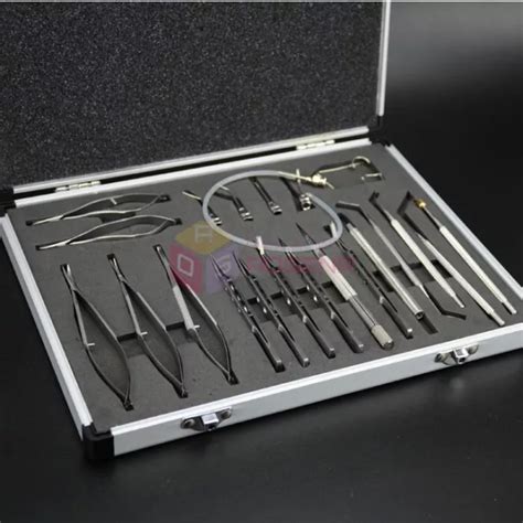 21 PCS OPHTHALMIC Cataract Eye Micro Surgery Surgical Instruments SET