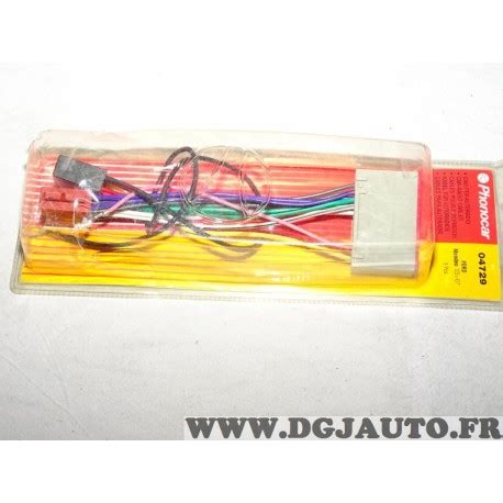 Cable Faisceau Branchement Autoradio Poste Radio Phonocar Pour