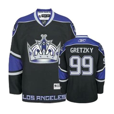 Reebok Los Angeles Kings 99 Men S Wayne Gretzky Premier Black Third Nhl Jersey