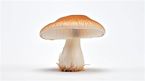 Premium AI Image | a mushroom on a white background with a white background.