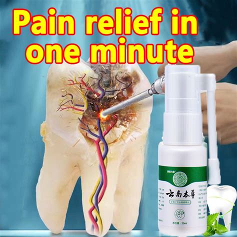 Toothache Oral Spray Toothache Reliever Teeth Care Pain Relief Gum Inflammation And Swelling