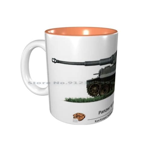 BOL Inside Orange Mug One Size Tiger I Ausf E Tank Ace Kurt Knispel