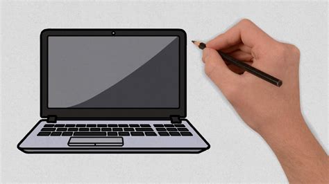 How To Draw A Laptop Step By Step Easy Laptop Drawing Lesson