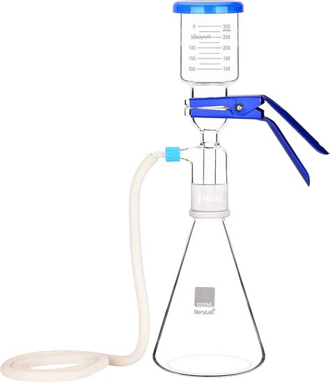 Qwork Glass Vacuum Filtration Distillation Apparatus Off