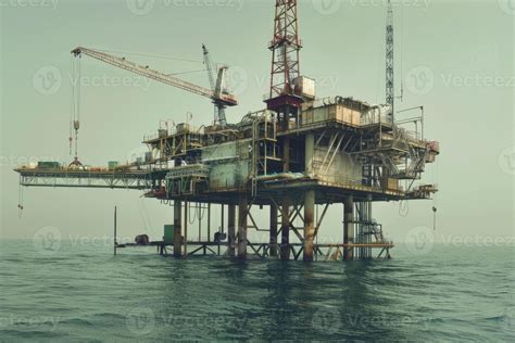 Offshore oil rig at sea 47339311 Stock Photo at Vecteezy