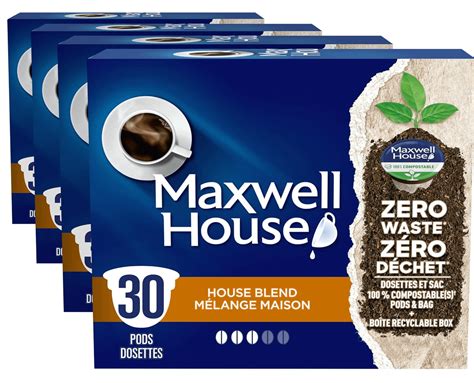 3796 Maxwell House House Blend Coffee 100 Compostable K Cup Coffee