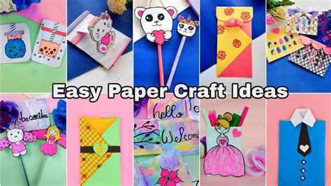 10 Easy Paper Craft Ideas Diy Origami Craft School Craft Idea Diy