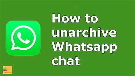 How To Archive And Unarchive Chats In Whatsapp How To Find Archived