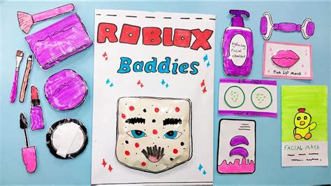 💫paper Diy💫roblox Baddie Skincare And Makeup💖 Blind Bag Paper Satisfying Asmr Origami Cute