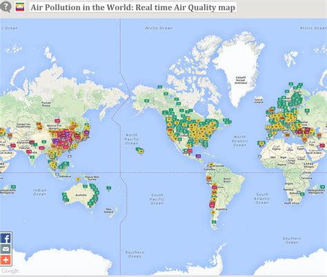 Qualidade Do Ar Mapa - Crea y aprende con Laura: WAQI. Mapa de Calidad del Aire en tiempo real ...