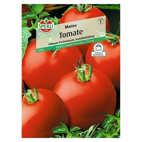 Sperli Gemüsesamen Tomate Matina Solanum lycopersicum Erntezeit