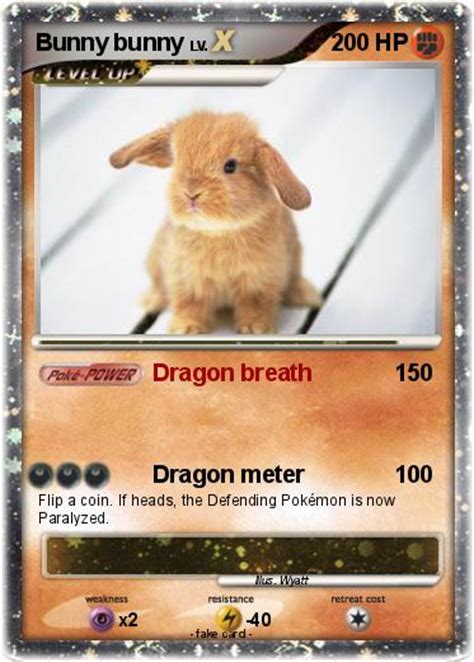 Pokémon Bunny bunny - Dragon breath - My Pokemon Card