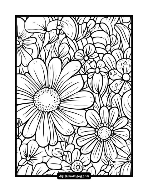 20 Free Spring Coloring Pages: Flowers, Butterflies And More