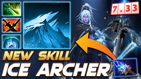 Drow Ranger 7 33 NEW SKILL Ice Archer Dota 2 Pro Gameplay Watch