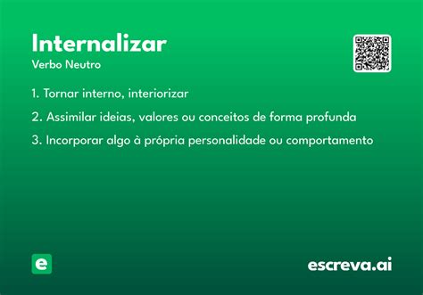 O Que Significa Internalizar - Internalizar - Significado e Sinônimo - escreva.ai
