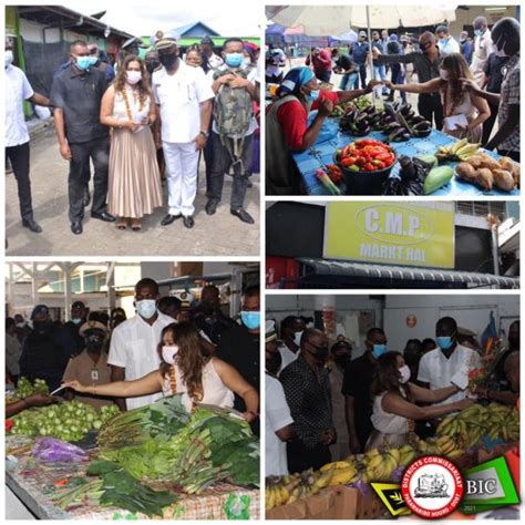 First Lady Bezoekt Centrale Markt In Paramaribo Dagblad Suriname