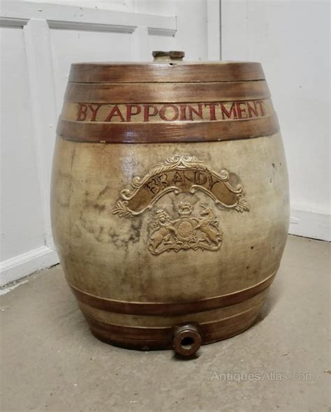 Antiques Atlas - 19th Century Stoneware Brandy Barrel, Coat Of Arms
