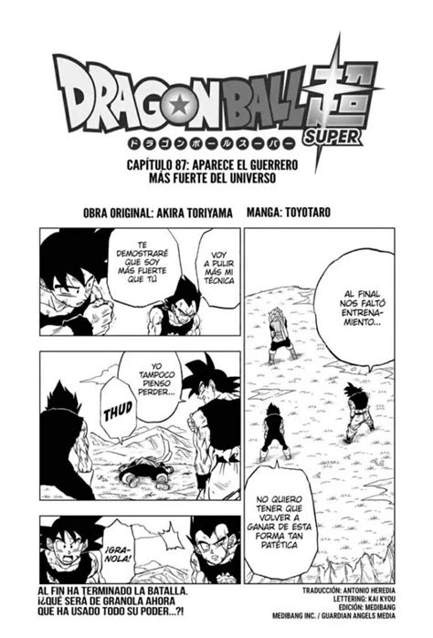 Dragon Ball Super Manga 87 Completo Online