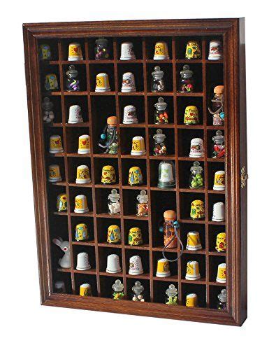 Opening Thimble Small Miniature Display Case Cabinet Holder Wall