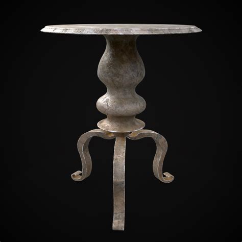 Marble Pedestal Table - 3D Model by Get Dead Entertainment