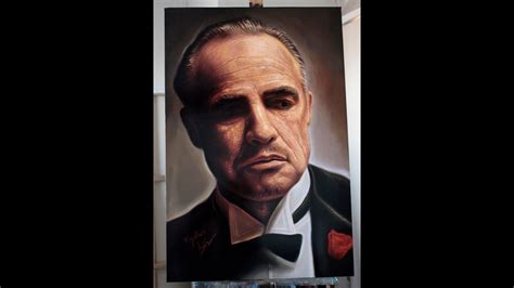 Marlon Brando Acrylic Painting Time Lapse Long Video Youtube