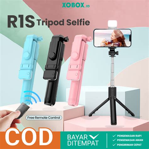 Jual Tongsis Tripod R1S Lampu Bluetooth Pas Foto Dan Video Lebih